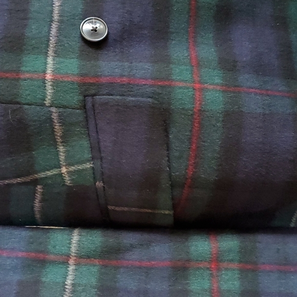 Talbots blue and green plaid blazer - Picture 3 of 12